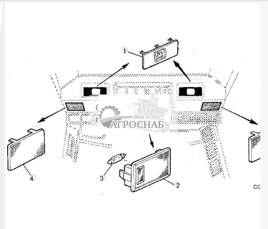 COVERS AND INTERIOR LIGHT 